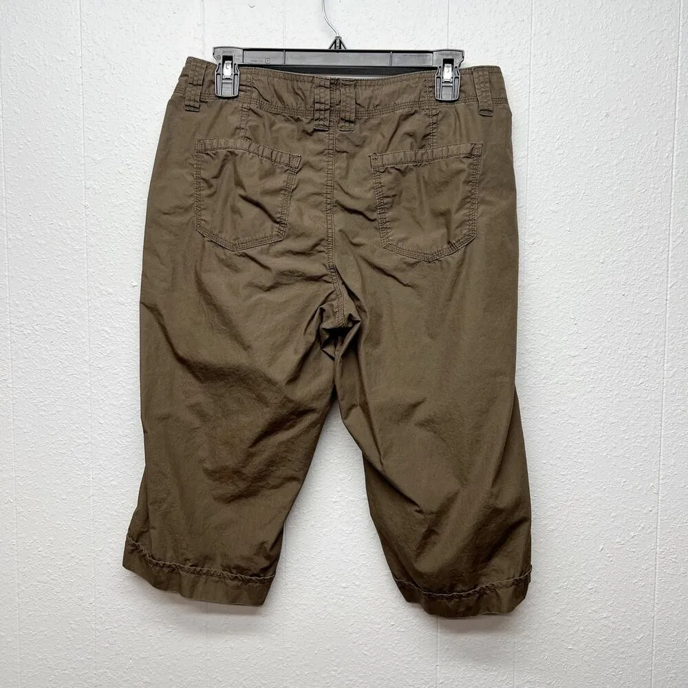 French Cuff 100% Cotton Bermuda Womens Shorts 8 Hiking Fishing Breathable Brown - Image 5