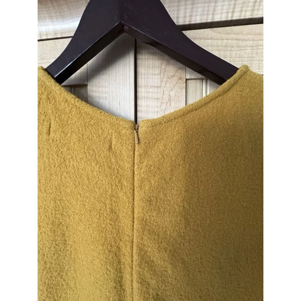 Anthropologie Sparrow 100% wool tweed jumper dress sz s knee length stretch zip - Image 6