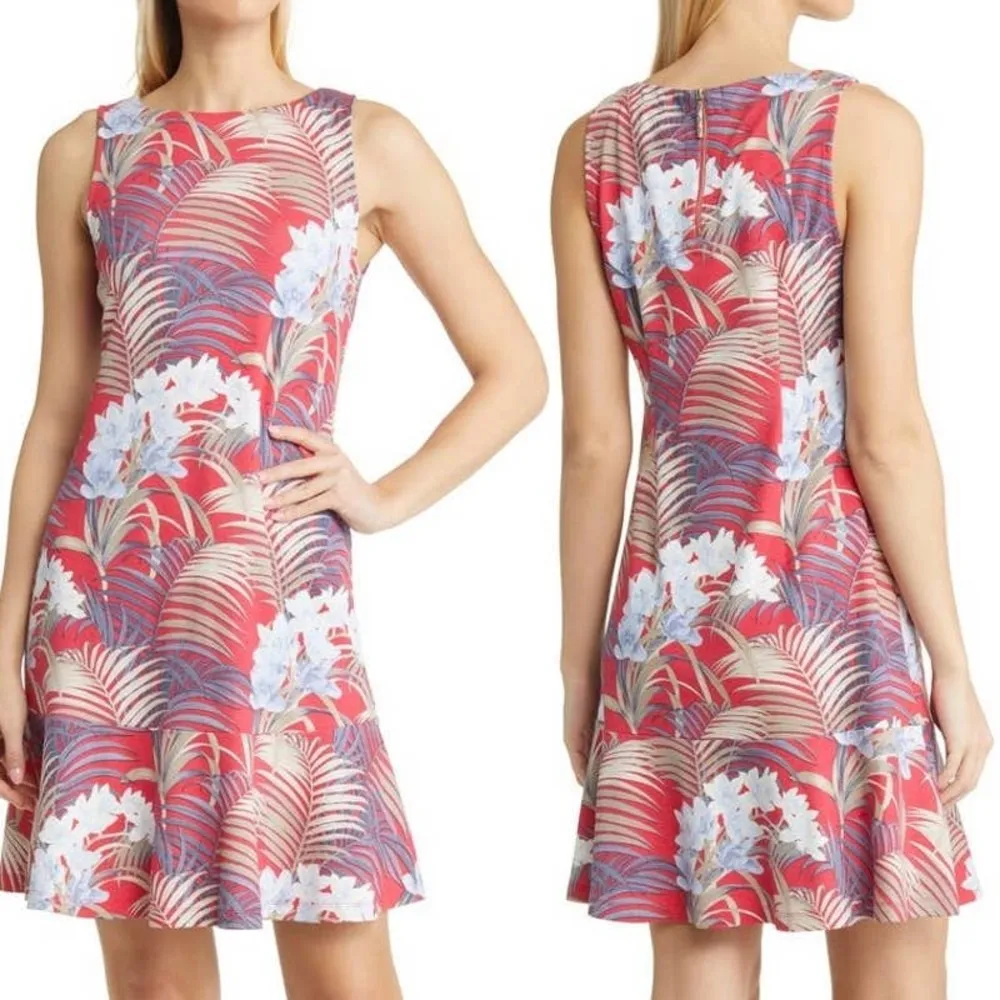 Tommy Bahama Women's Darcy Florida Fauna Dress Pink Floral Size Small - Image 12