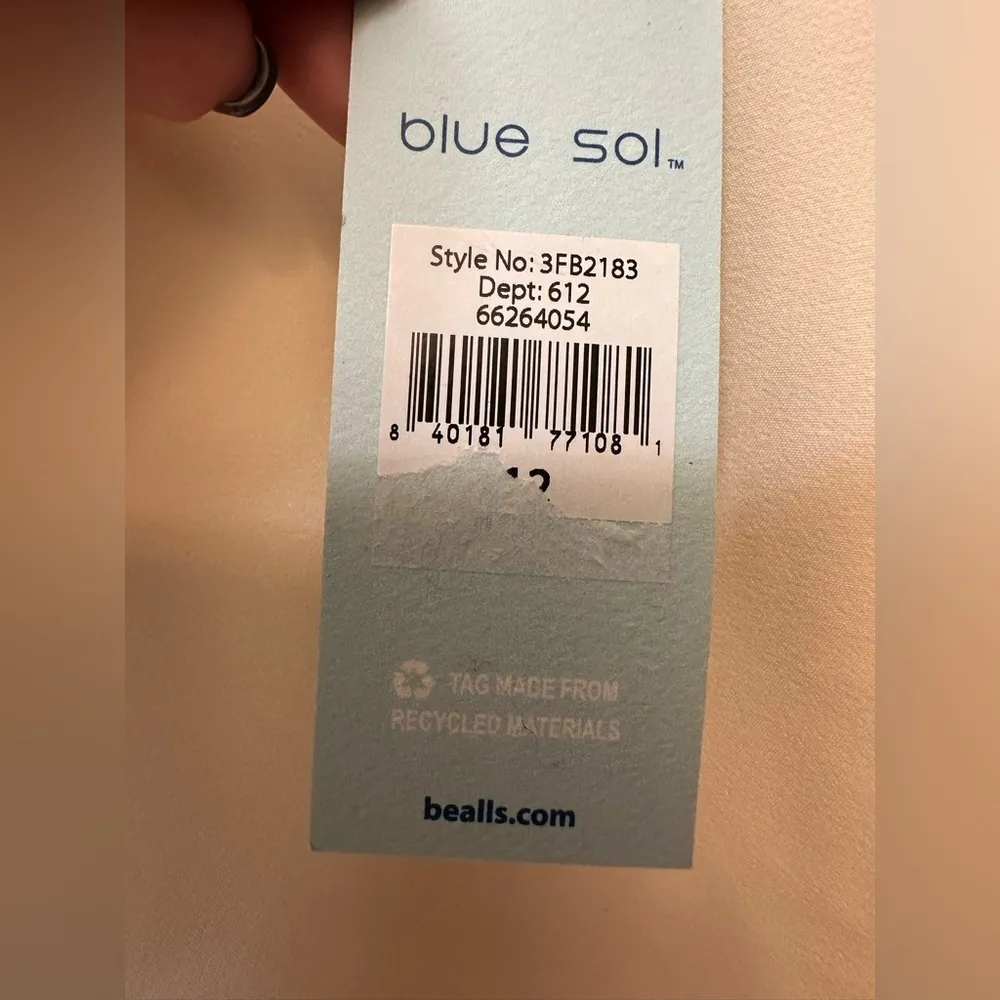 Blue Sol Cream Wide Leg Dress Pants NWT Size 12 - Image 4