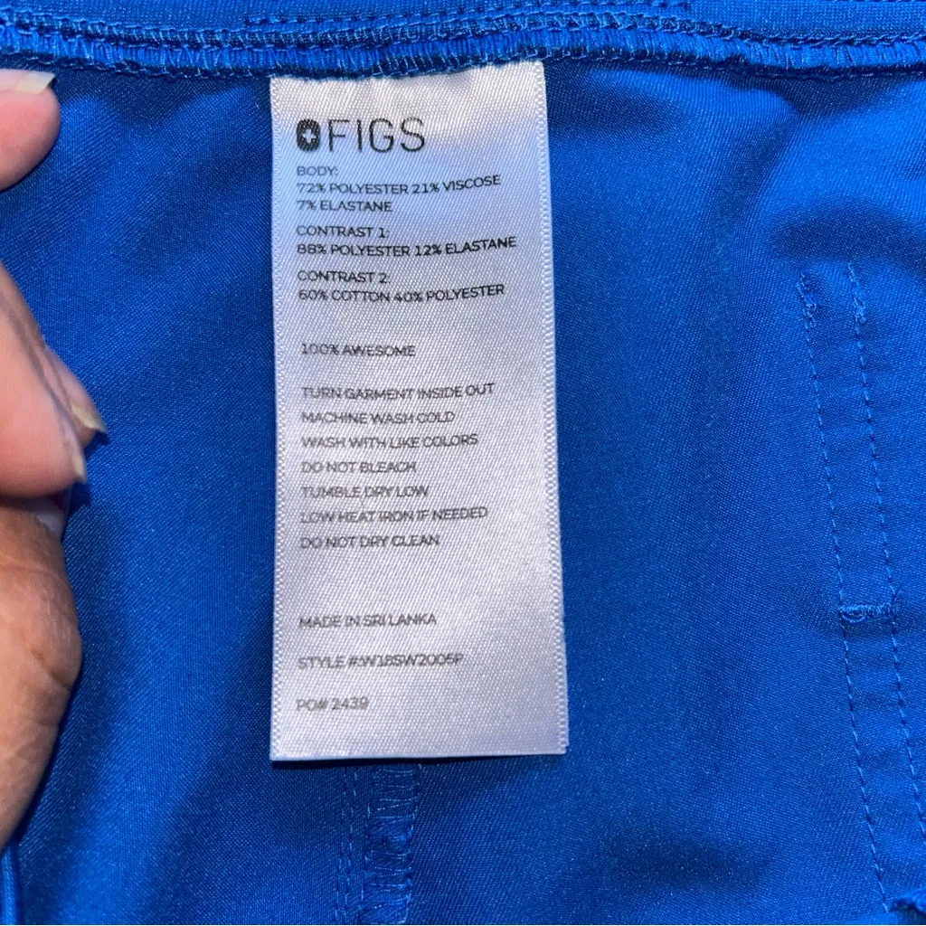 Zamora Jogger Scrub Pants petite royal Blue - Image 6