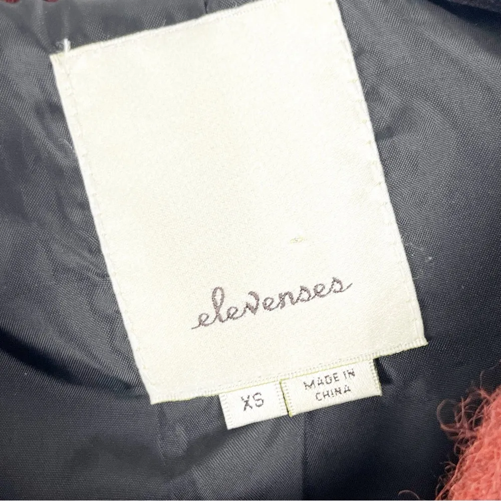 ANTHROPOLOGIE ELEVENSES Berwick Wool Blend Front Pockets Button Closure Coat - Image 3