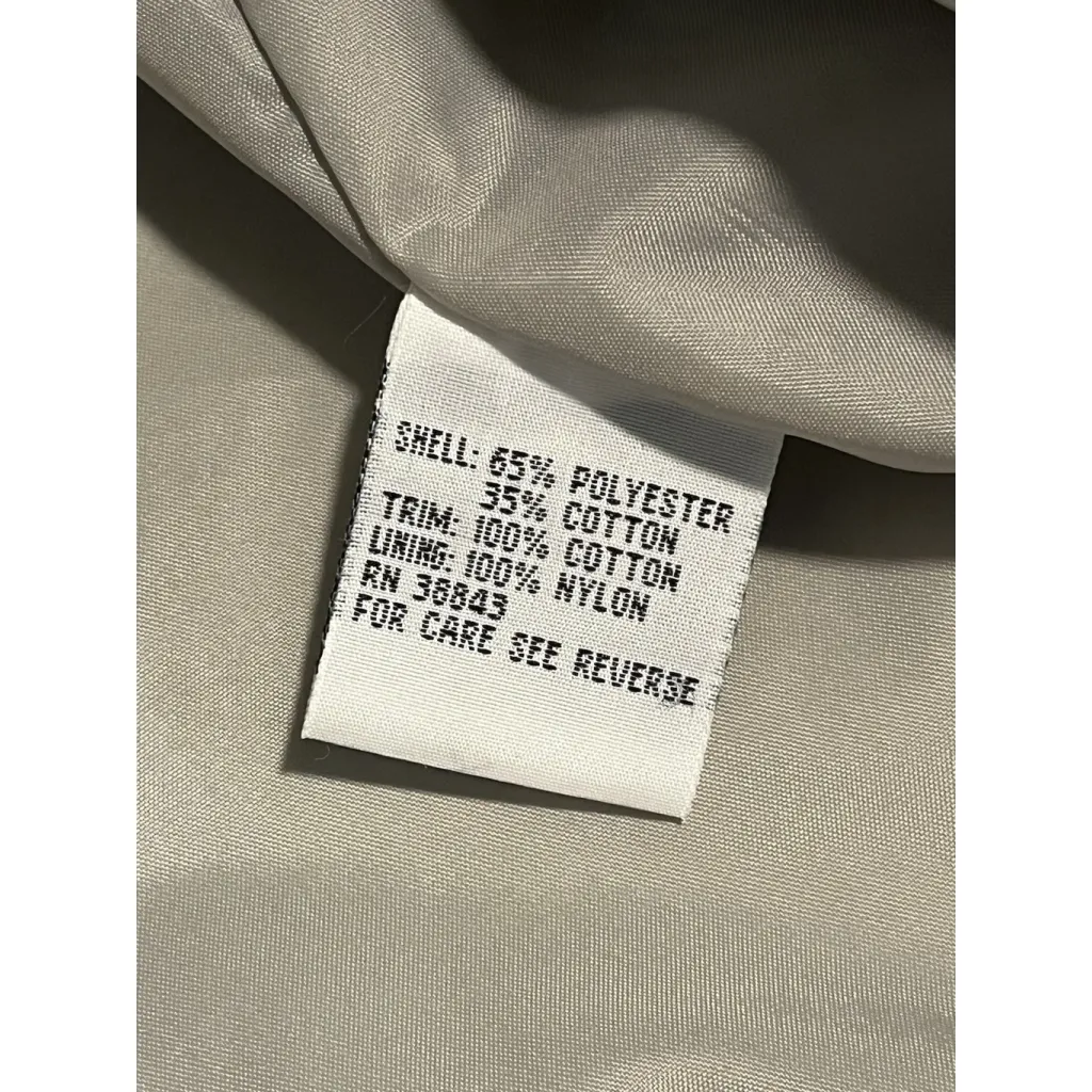 Izzi Woman Trail Coat Womens Size 1 X Beige Windbreaker Nautical Water Resistant Tan - Image 9