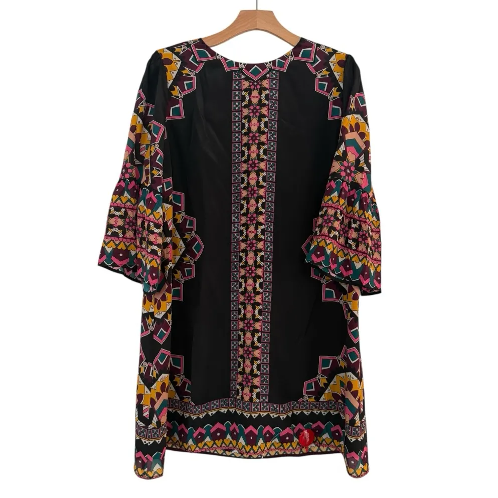 JOHNNY WAS Lunna Shift Mini Dress SilK Blend Kalessa Size M NEW Bohemian - Image 9
