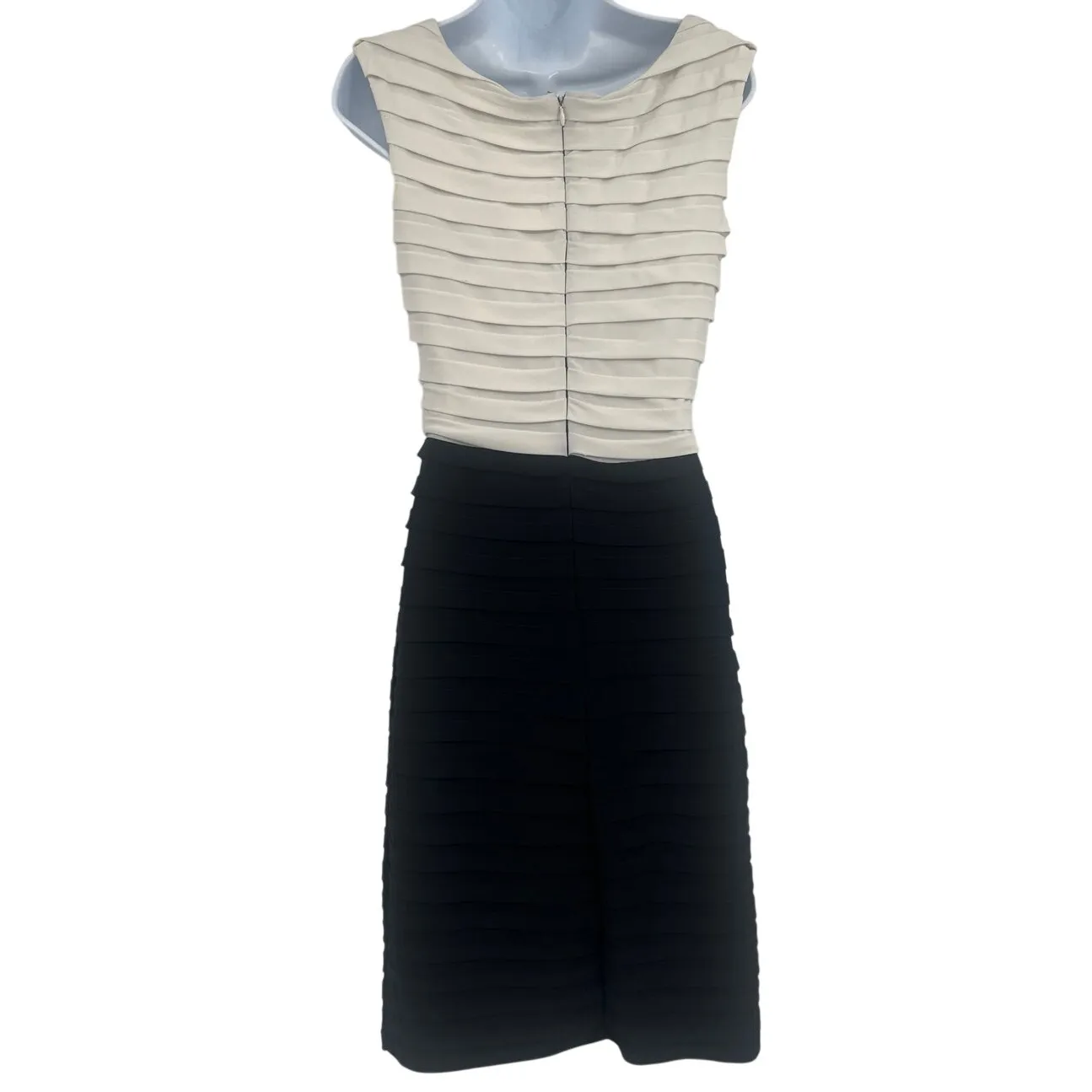 Scarlett Nite Bandage Dress 6 Holiday Elegant Formal Colorblock Old Hollywood Black - Image 5