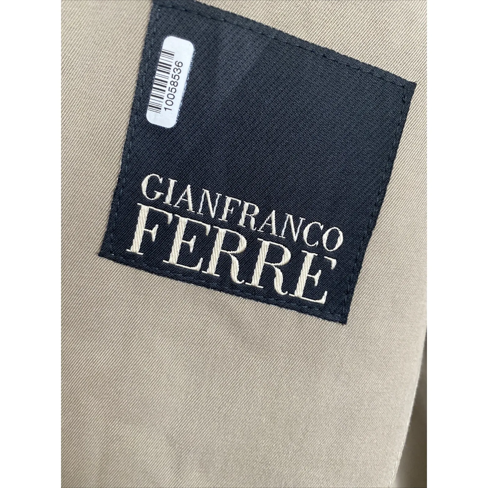 Gianfranco Ferre Women's EU 56 2XL Tan Blazer Jacket Italy Corpcore Quiet Luxury Brown Size XXL - Image 5