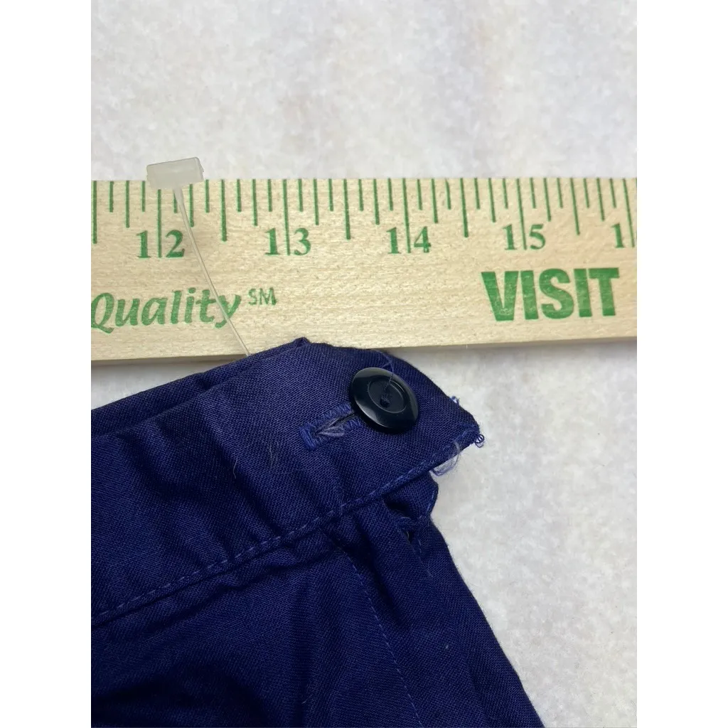 Vintage Sears Misses Women's Blue Floral Pleated Midi Skirt 14 Retro Classic Size 4 - Image 8