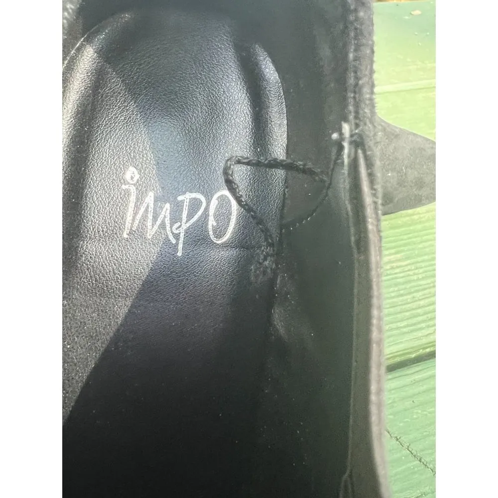 IMPO Vernice Booties Shoes Black Faux Suede 3" Heel Size 8 NWOT - Image 5
