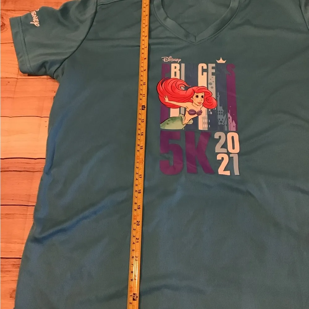 Rundisney princess virtual 5k little mermaid 2021 race shirt woman’s XL - Image 4