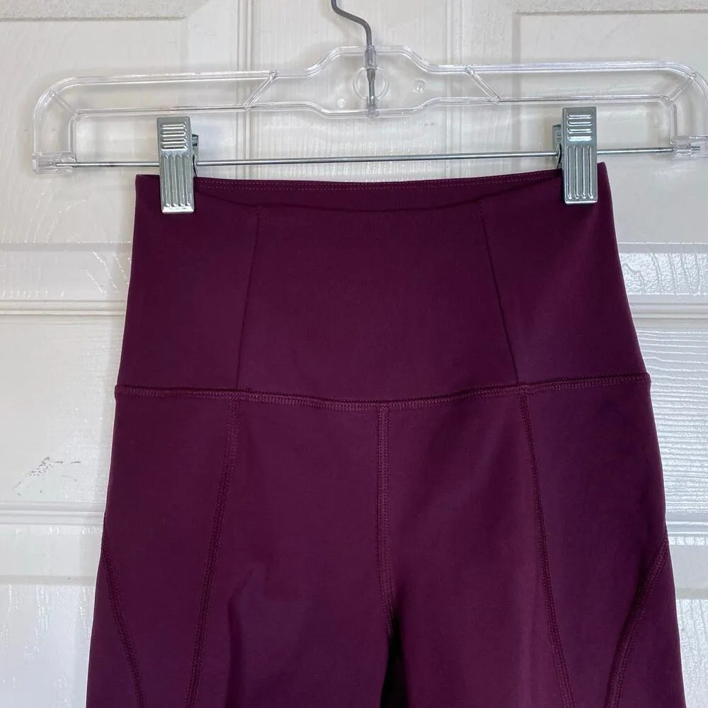 GIRLFRIEND COLLECTIVE Compressive High-Rise Bike Short Plum Purple Size XXS - Image 3