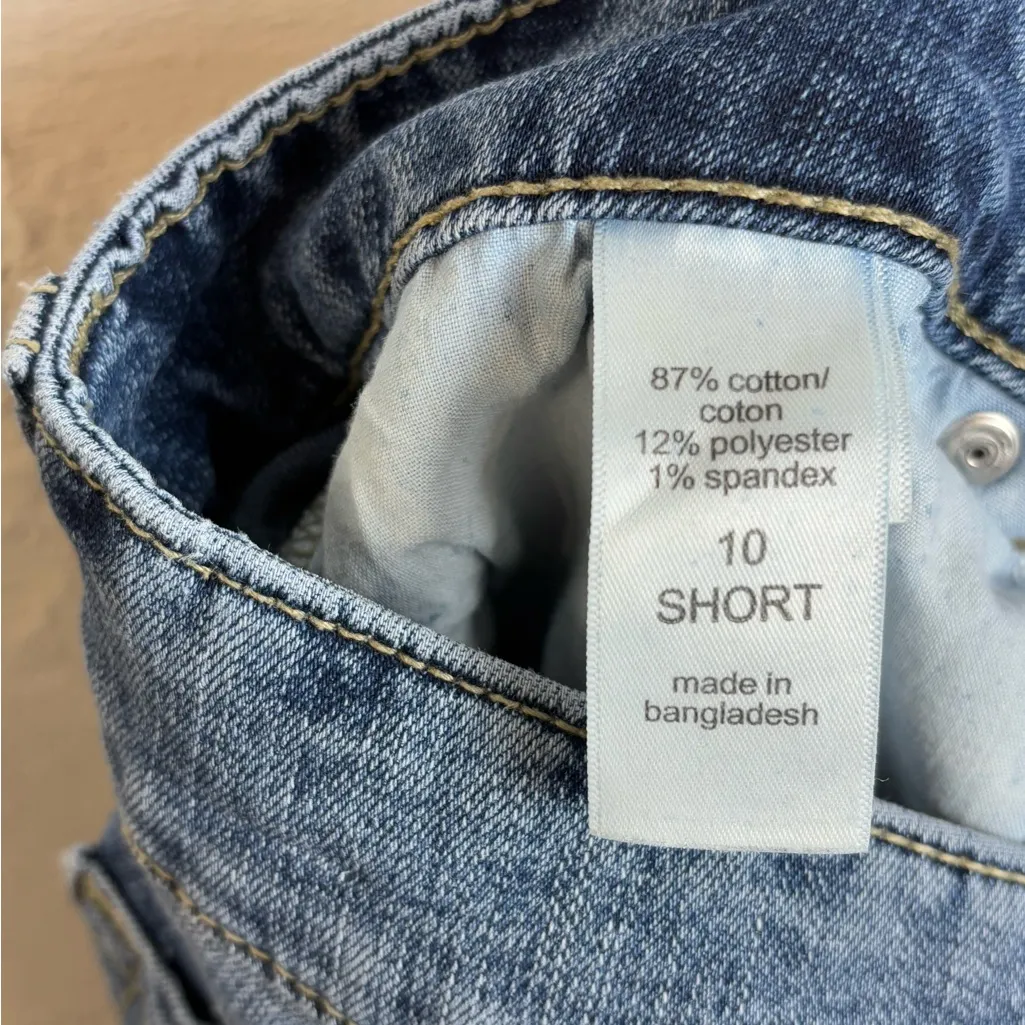 MJeans By Maurices Mid Rise Casual Straight Leg Denim Trendy Jeans Size 10 Short - Image 6