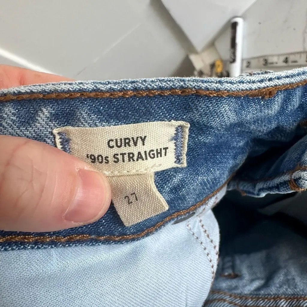 Madewell Women’s 27 90s Straight Jeans Mercer Wash - Image 5