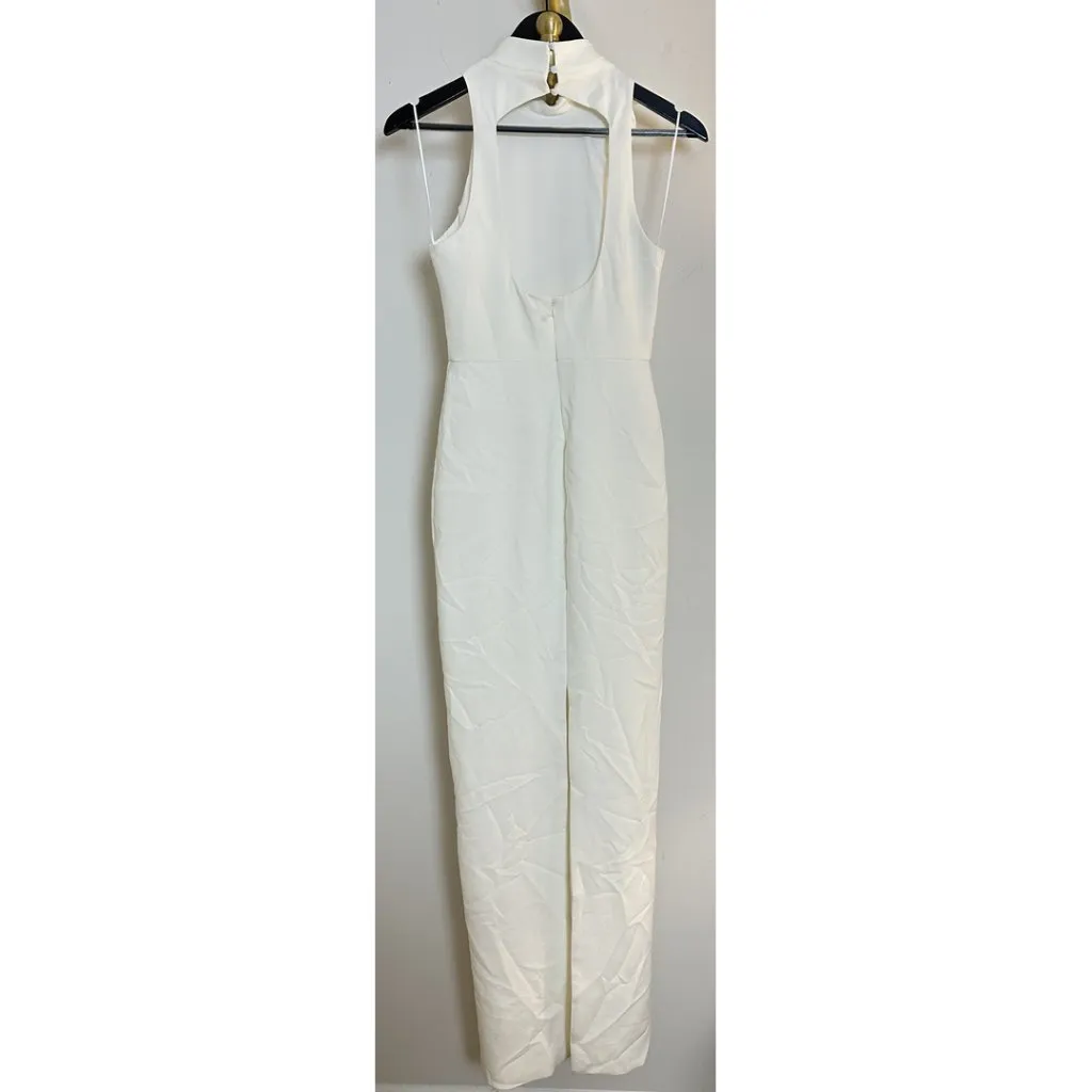 LIKELY Doiran Halterneck Column Gown in White Size US 2 - Image 5