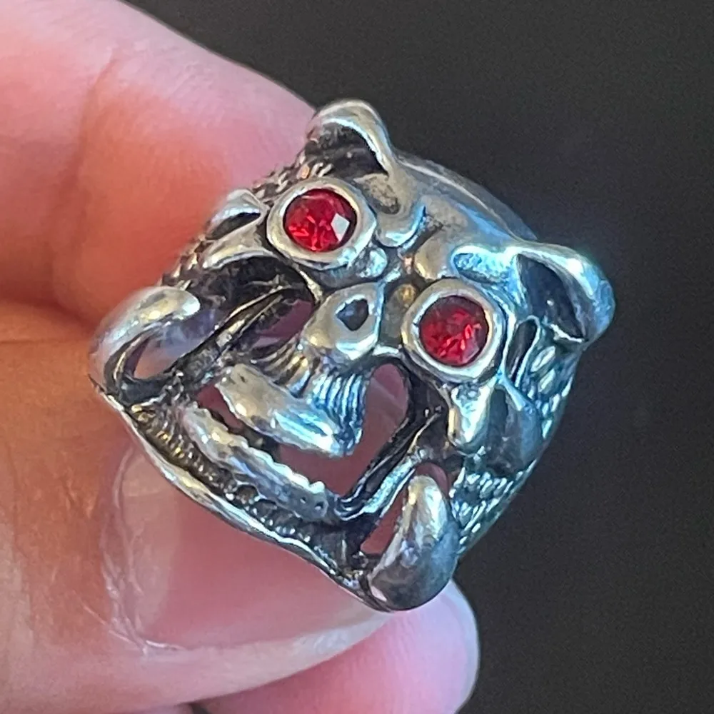 Retro punk predator rings for men biker size 8 - Image 6