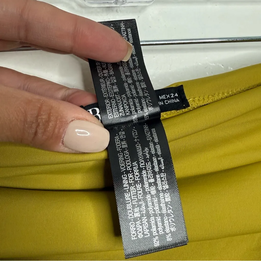 NWT Zara‎ Green Bikini Bottom High Rise Size Small - Image 8