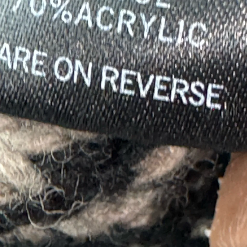 LOVE STITCH Aztec WOOL Open Cardigan Sweater Black Size M - Image 10