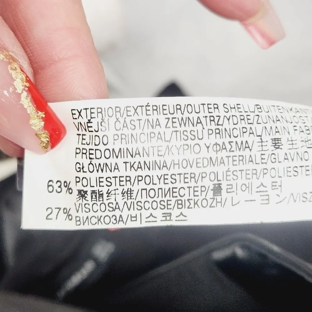 𝅺Zara Mini Tuxedo Vegan Leather Party Dress Size: S - Image 9