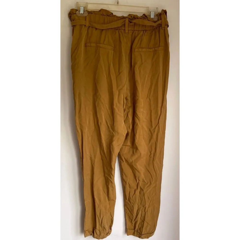 Thread & Supply 100% lyocell Cuffed Pants Womens L Tan Size L - Image 4