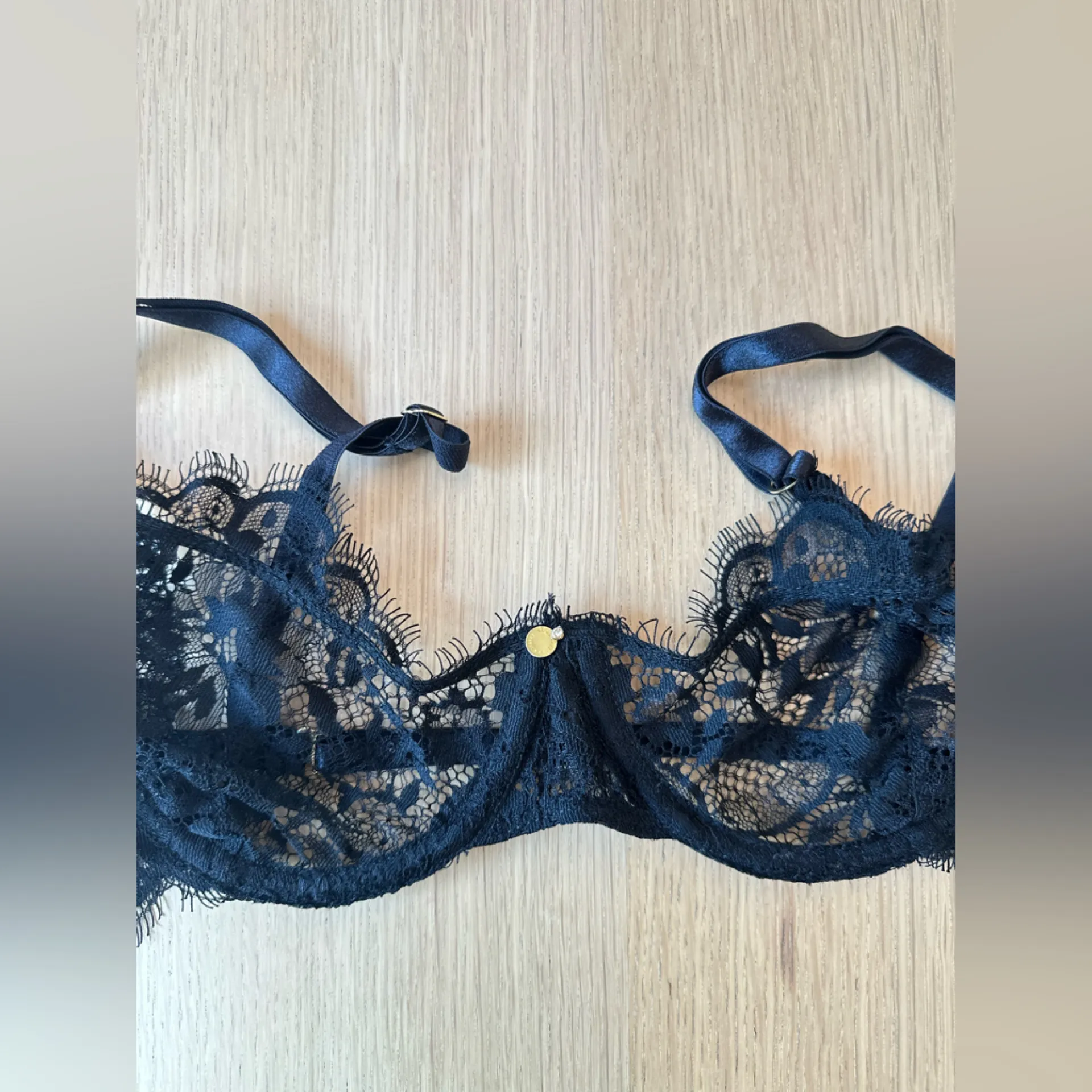 Brassiere Lace Bra from Bluebella Size Medium 1288 Black - Image 2