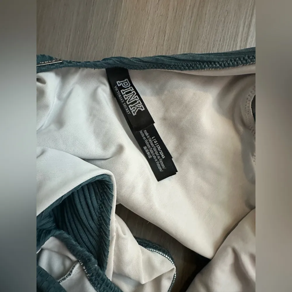 Victoria’s Secret PINK Blue One Piece Women’s Bikini Stretch Swimsuit Size Large - Image 2