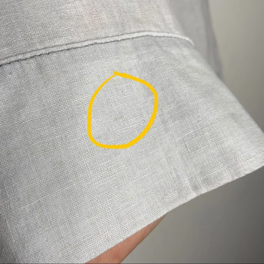 Paper Boy Button Front Linen Blend Skirt - Image 5