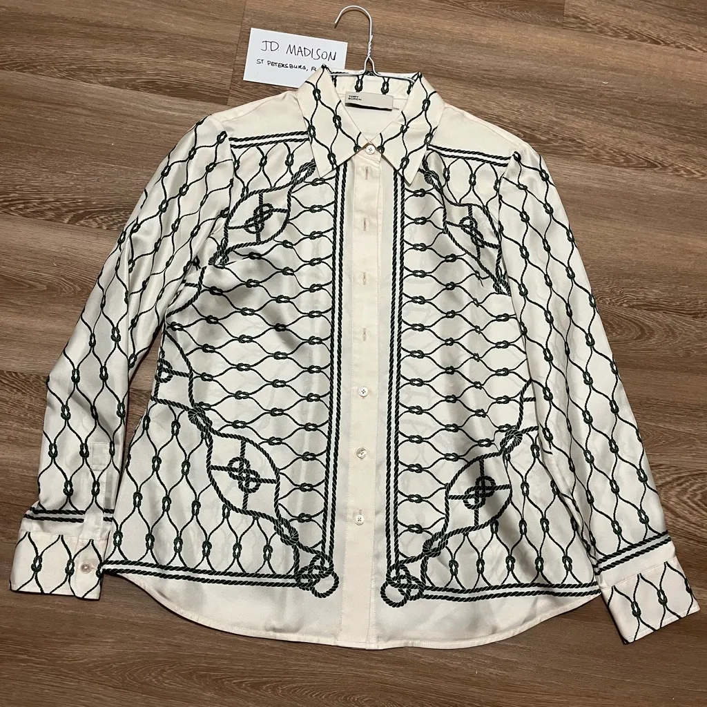 Tory Burch knot-print silk shirt - Image 2
