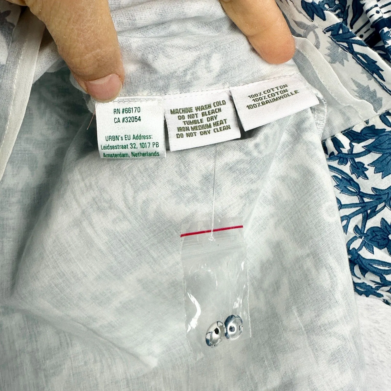 Anthropologie Sue Sartor Bangalore Tunic Top Size Small NWOT Cotton Boho - Image 8