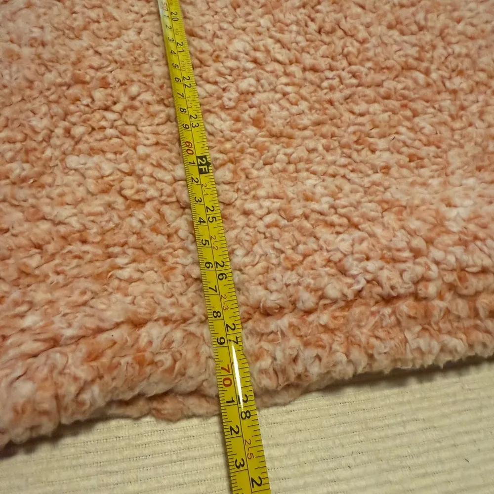 True Grit Orange Teddy Jacket Cozy Sherpa Style - Image 3