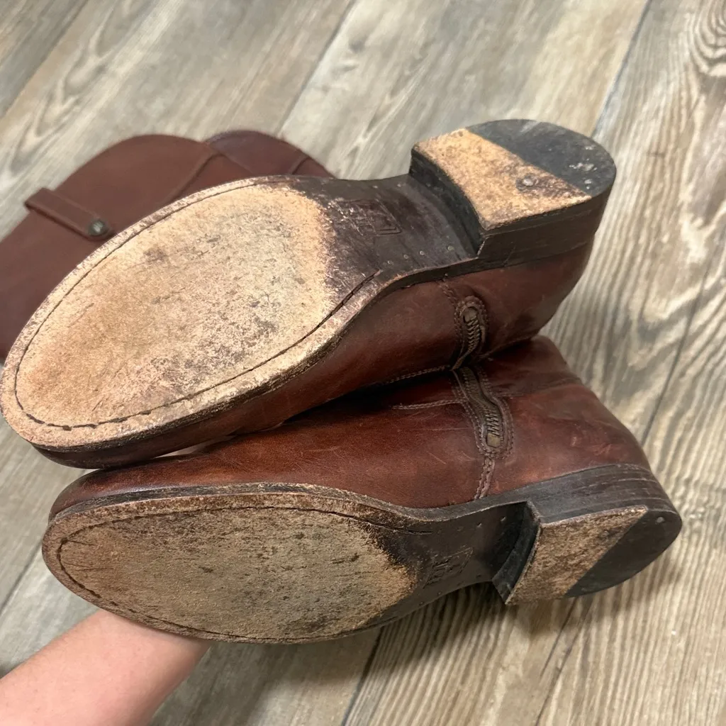 Frye Brown Leather Knee-High Boots - Image 5