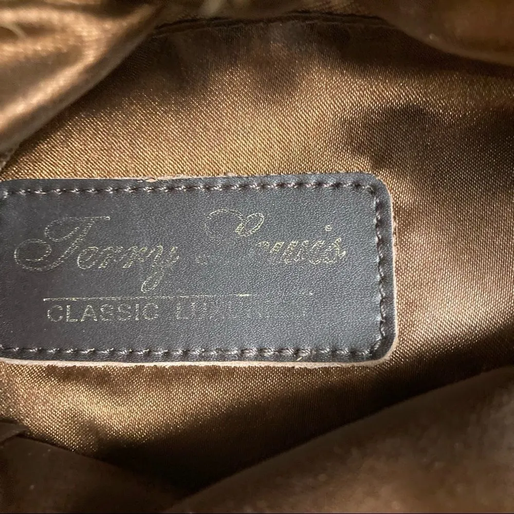 TERRY LEWIS‎ Classic Luxuries Faux Fur Shoulder Bag Brown - Image 3