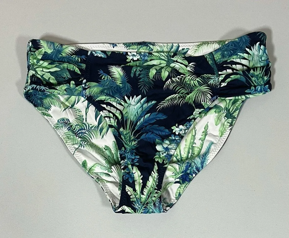Palm Tree Reversible Bikini Bottoms Size S 💙🌴✨ - Image 4