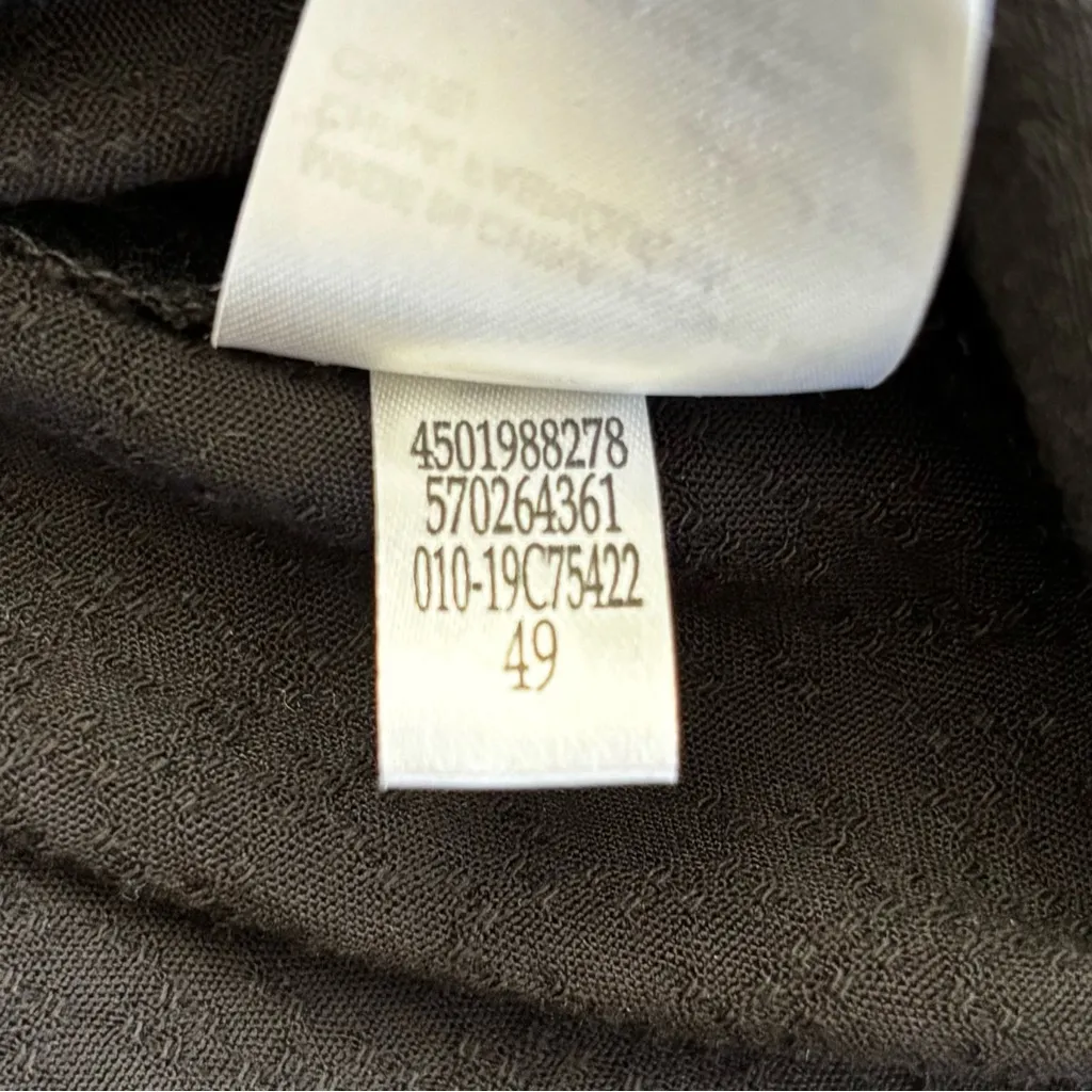 Chico’s Sz. XL-3 Versatile Basic Black Short Layered Sleeve Pullover Top - Image 8