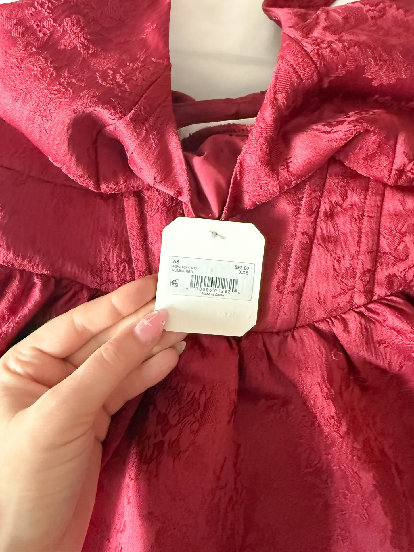 Altar’d State Carissa Rumba Red Corset Bow Mini Dress Size XXS - Image 3