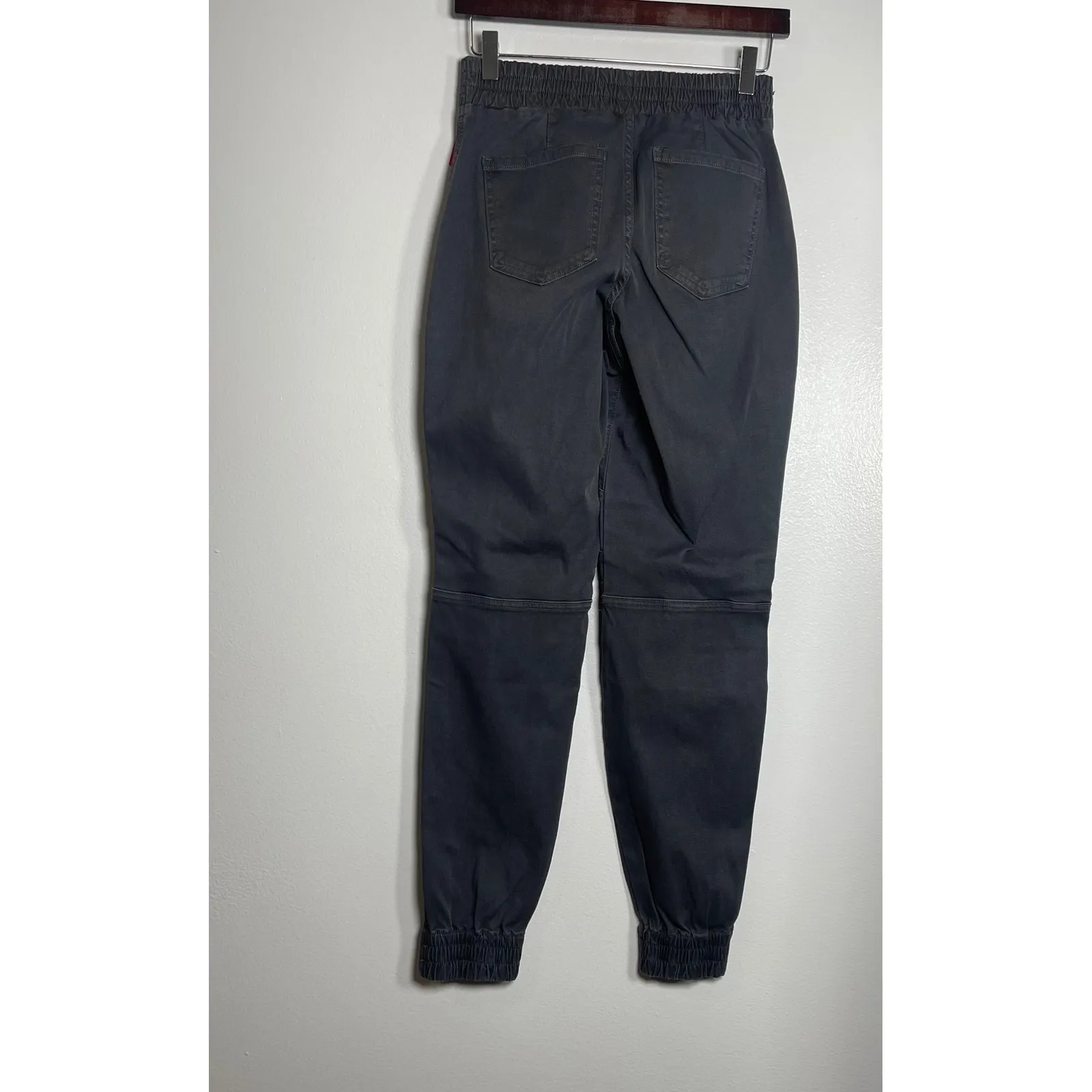 SPANX Stretch Twill Cargo Jogger Pants Small Washed Black NEW Casual - Image 5