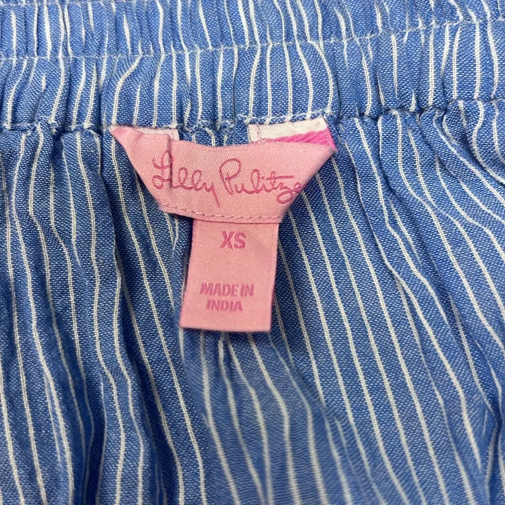 Lily Pulitzer Off Shoulder Striped Shirt Size XS - Image 5
