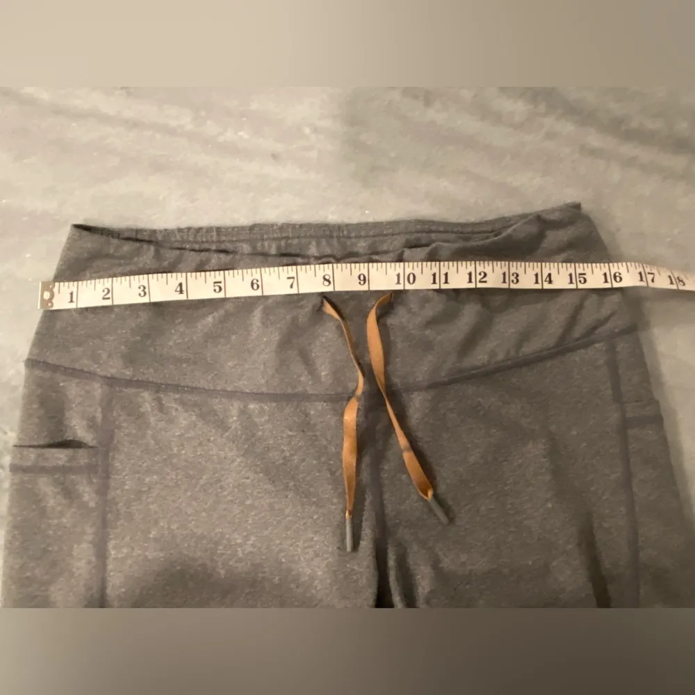 Reebok Gray Moisture Wick Stretch Joggers Elastic Drawstring Pockets Size L - Image 9