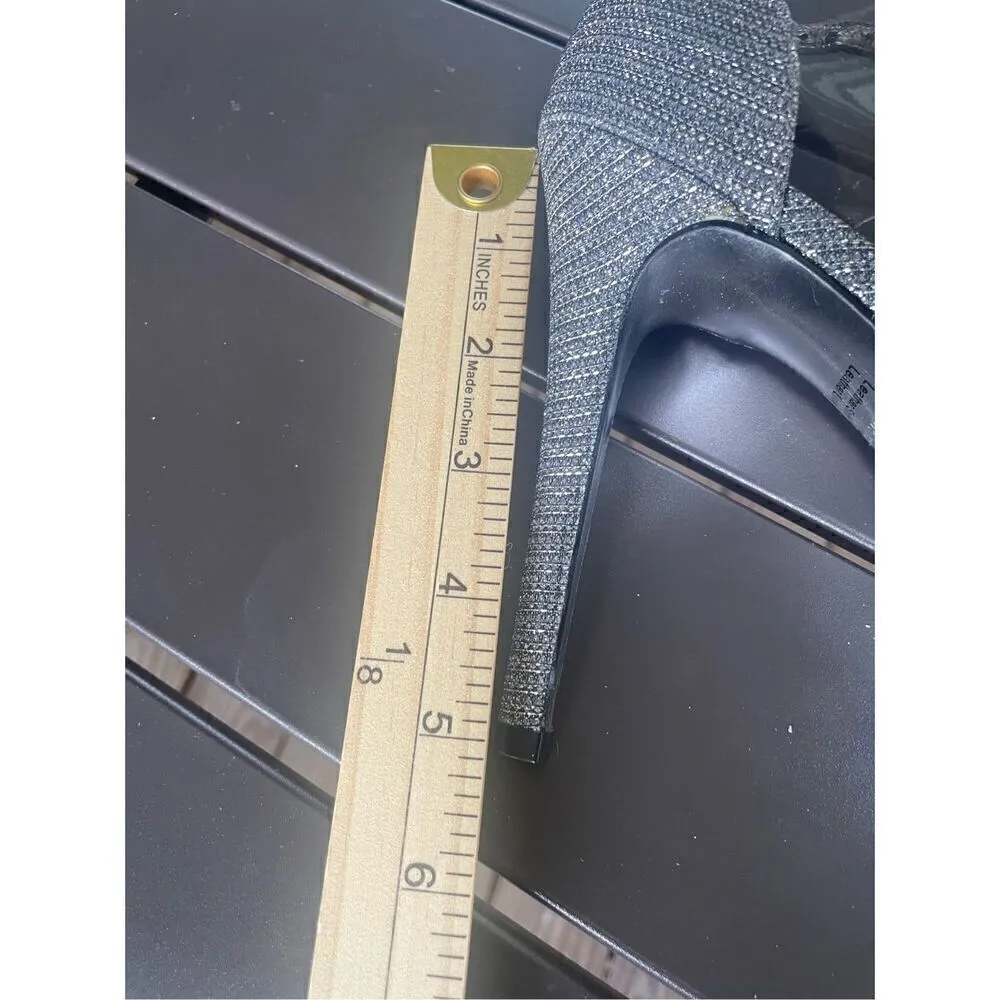 Adrianna Pappel Adrianna Rosalie Pewter Lancelot Platinum Platform Heels Size 8. - Image 10