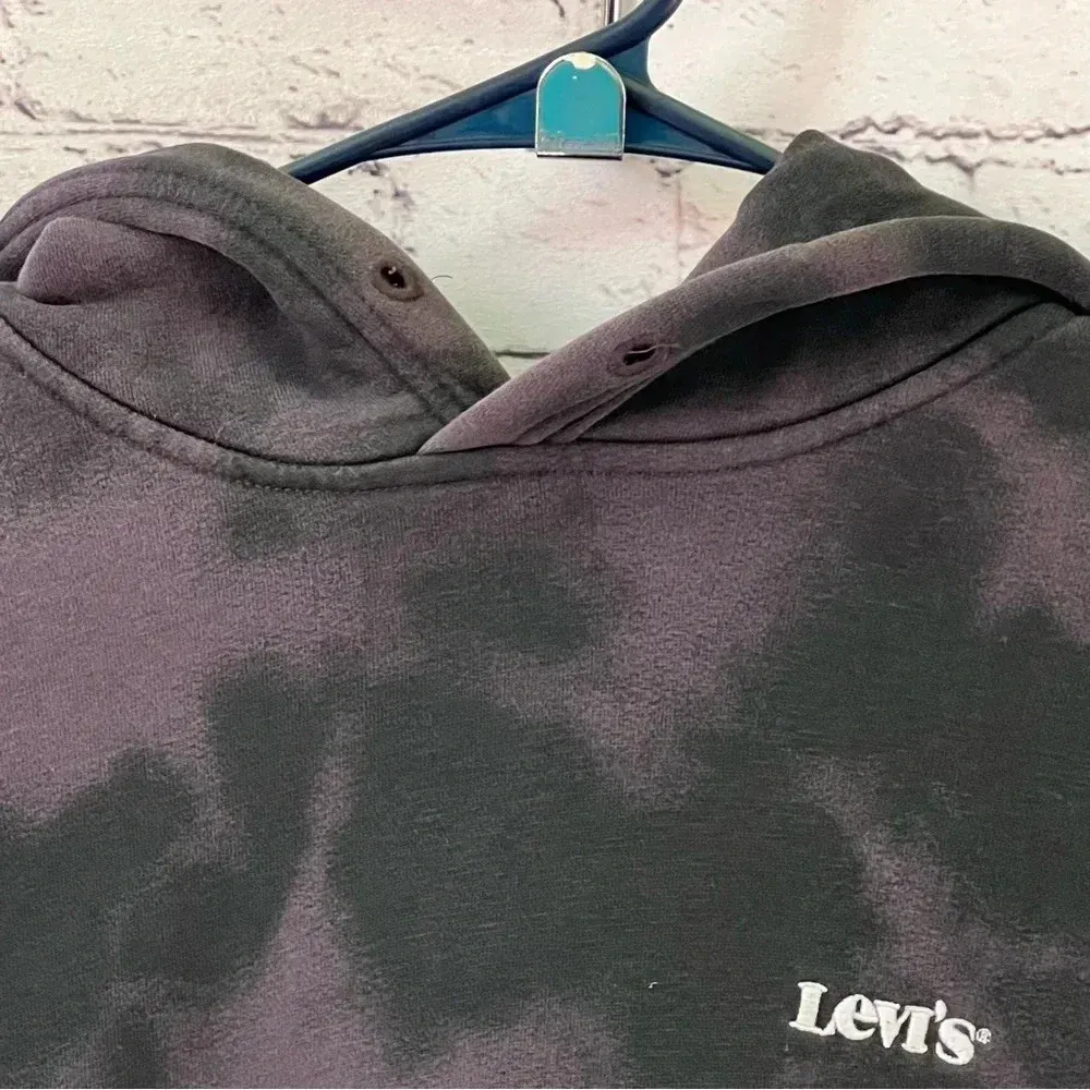 Levi’s Tie Dye‎ Hooded Sweatshirt Oversized Size Small Flaw - Image 3