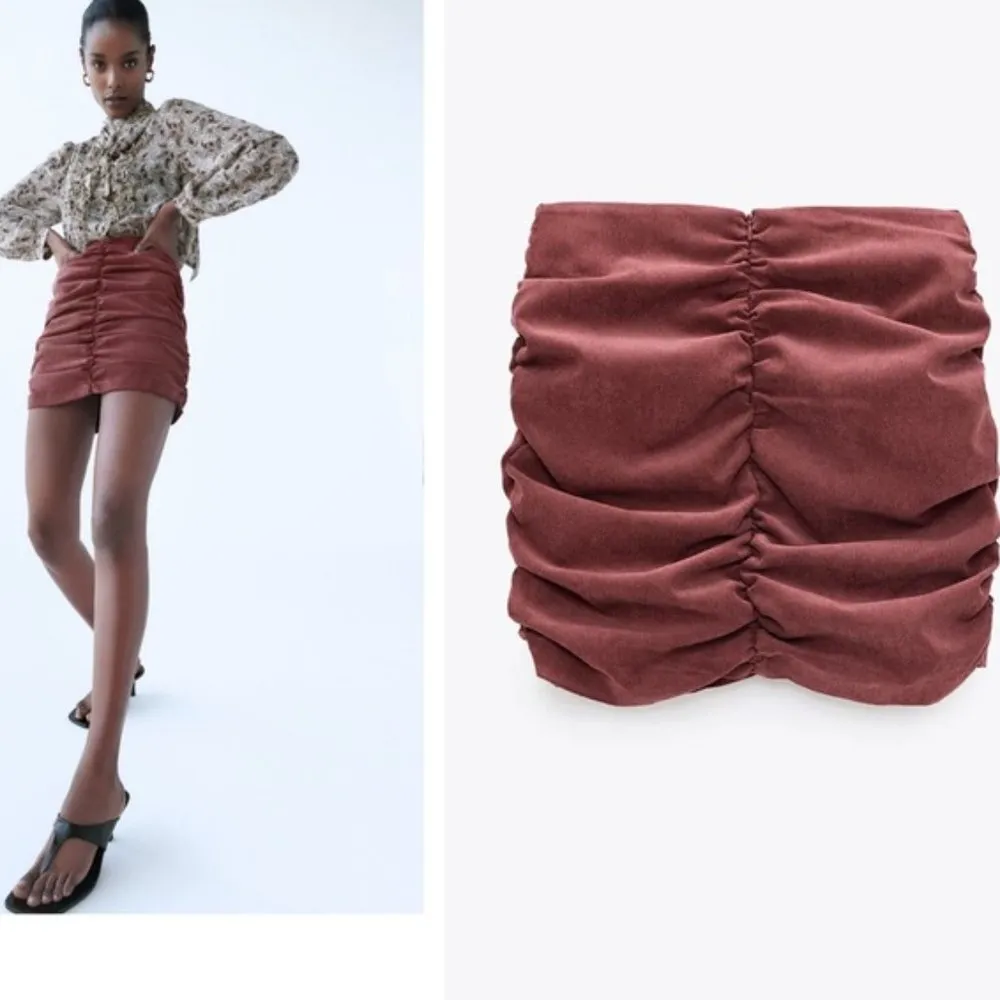 NWT ZARA Draped Mini Bubble Skirt - Image 3