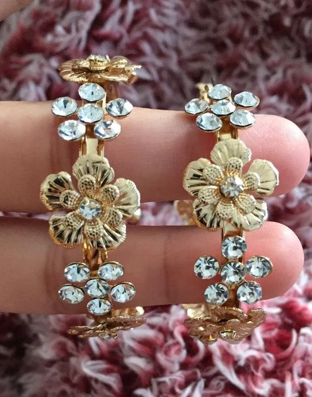 Forever 21 Flower Hoops  - Image 3