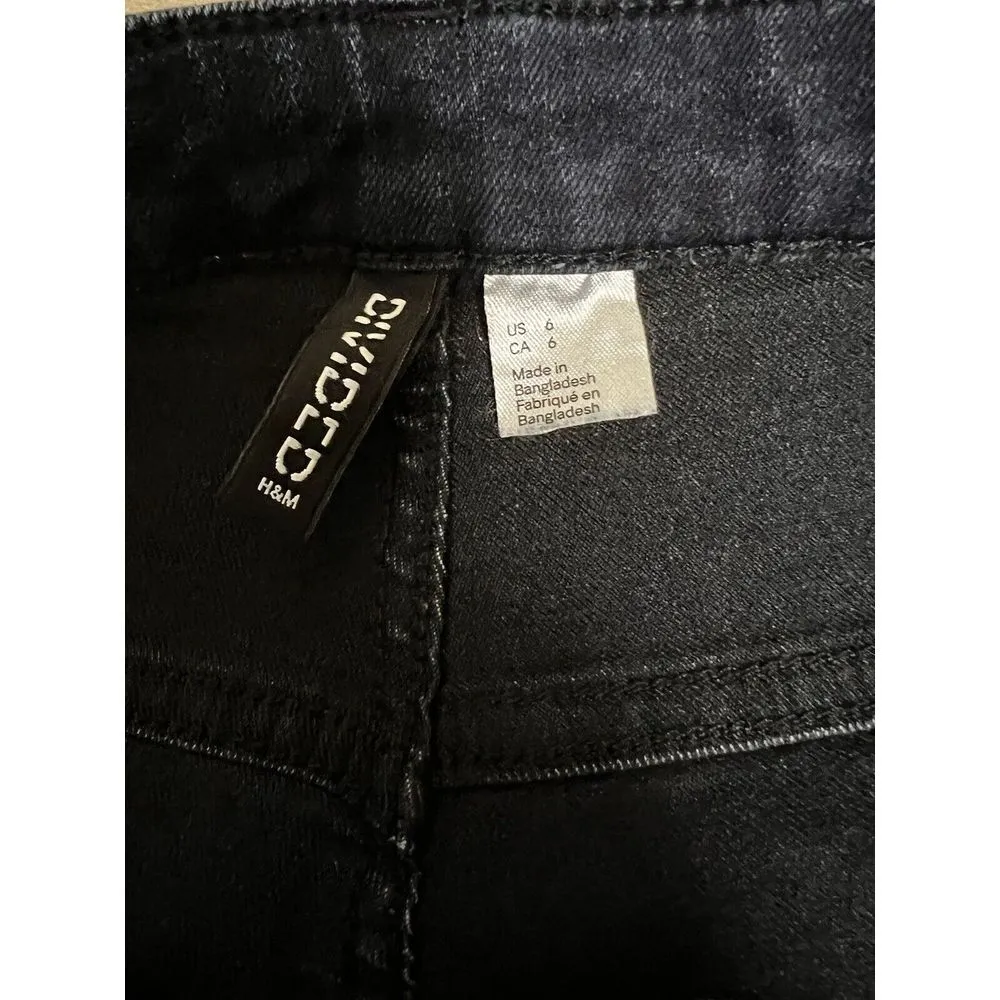 BKG-C Divided H&M‎ Jeans Women's Size 6 27 Blue Dark Wash Mid Rise Skinny - Image 8