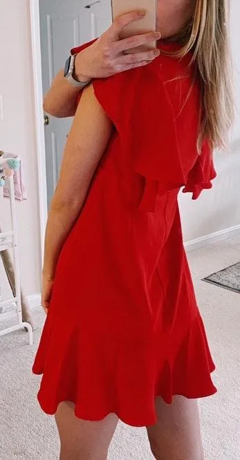 Nasty Gal Red Shift Dress - Image 2