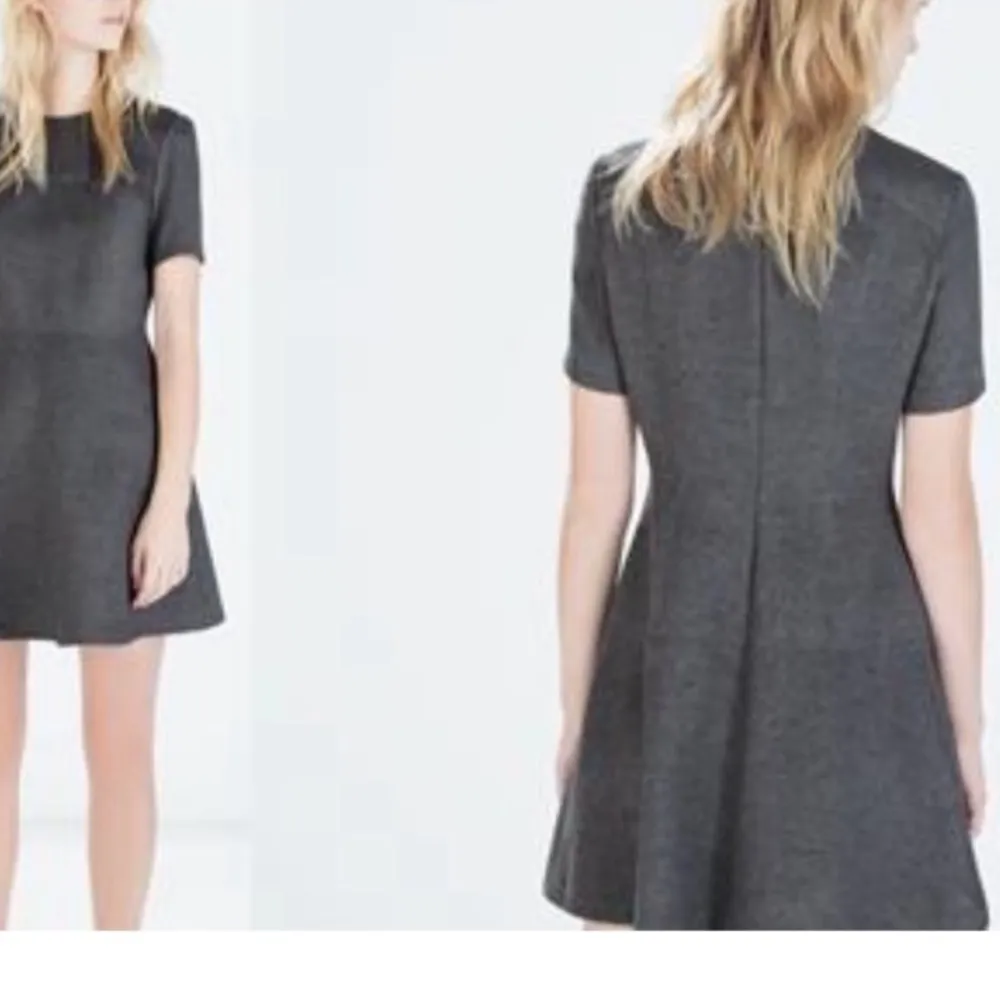 Zara Woman Gray Short Sleeve Mini Dress | S - Image 2