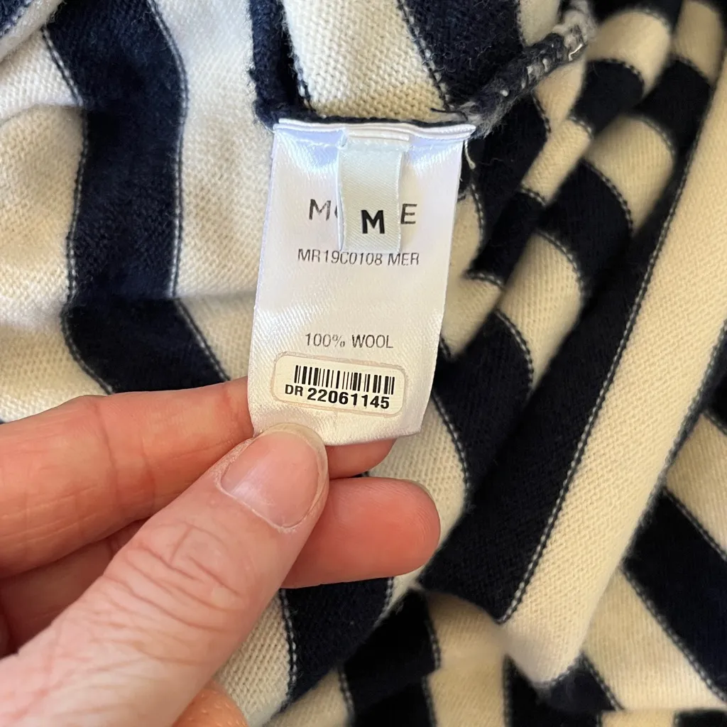MONSE Navy and White Striped Knit Top Size M Blue Size M - Image 6