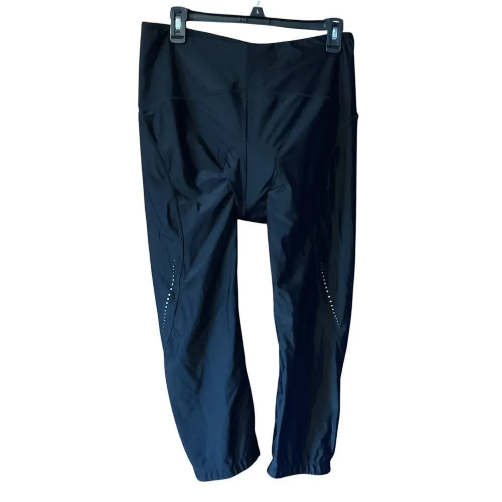 Baeleaf Womens Cycling pants. Black with Reflective Stripes. Size XL - Image 2