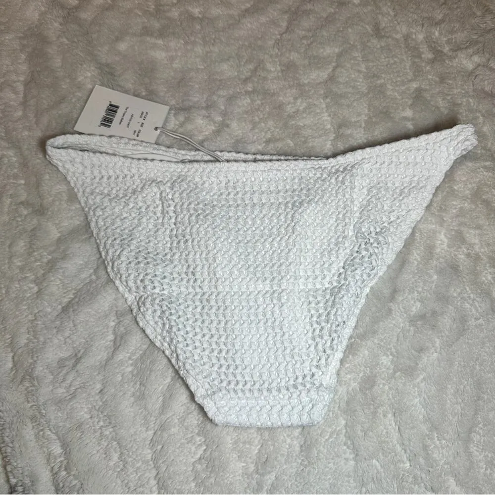 Andie Swim x Demi Moore Size L Bikini Bottom White The Tropez Pool Beach Resort - Image 3