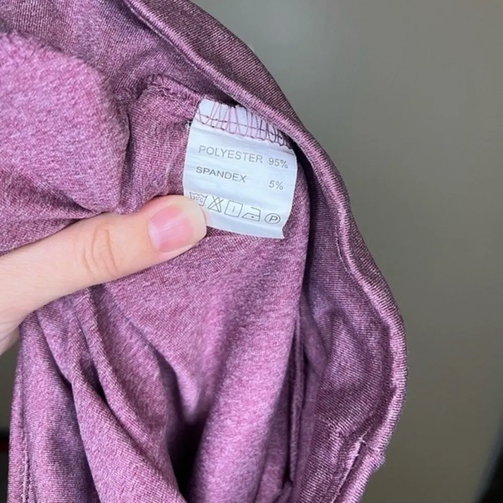 CQ Fitness Women’s Purple Athletic Netted Leggings - Image 5