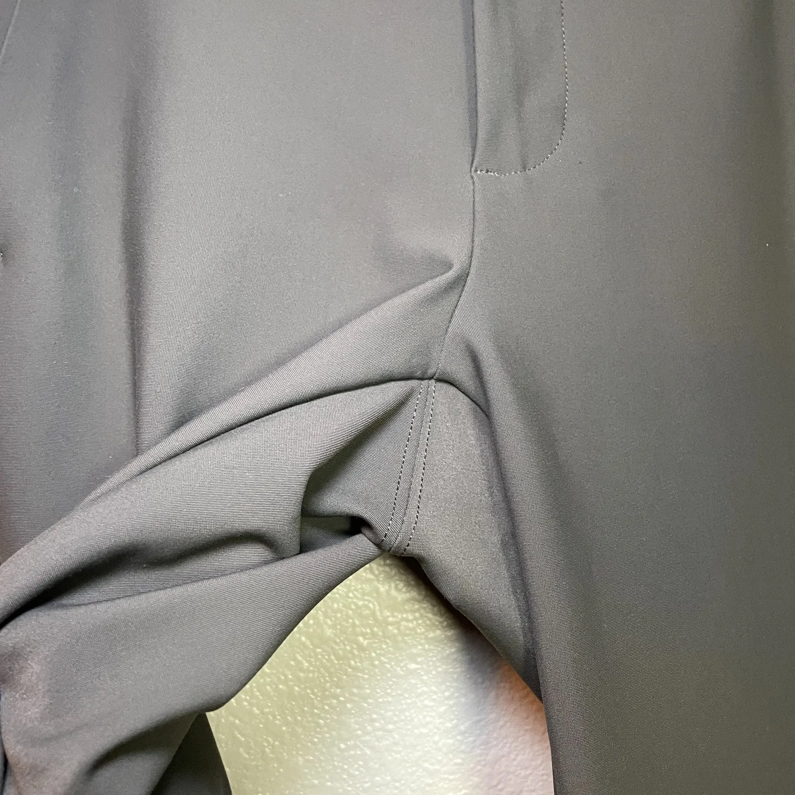 Athleta Stellar Trouser Pant Womens 2 Gray Ankle Hem Zips UPF FItted Athleisure - Image 5