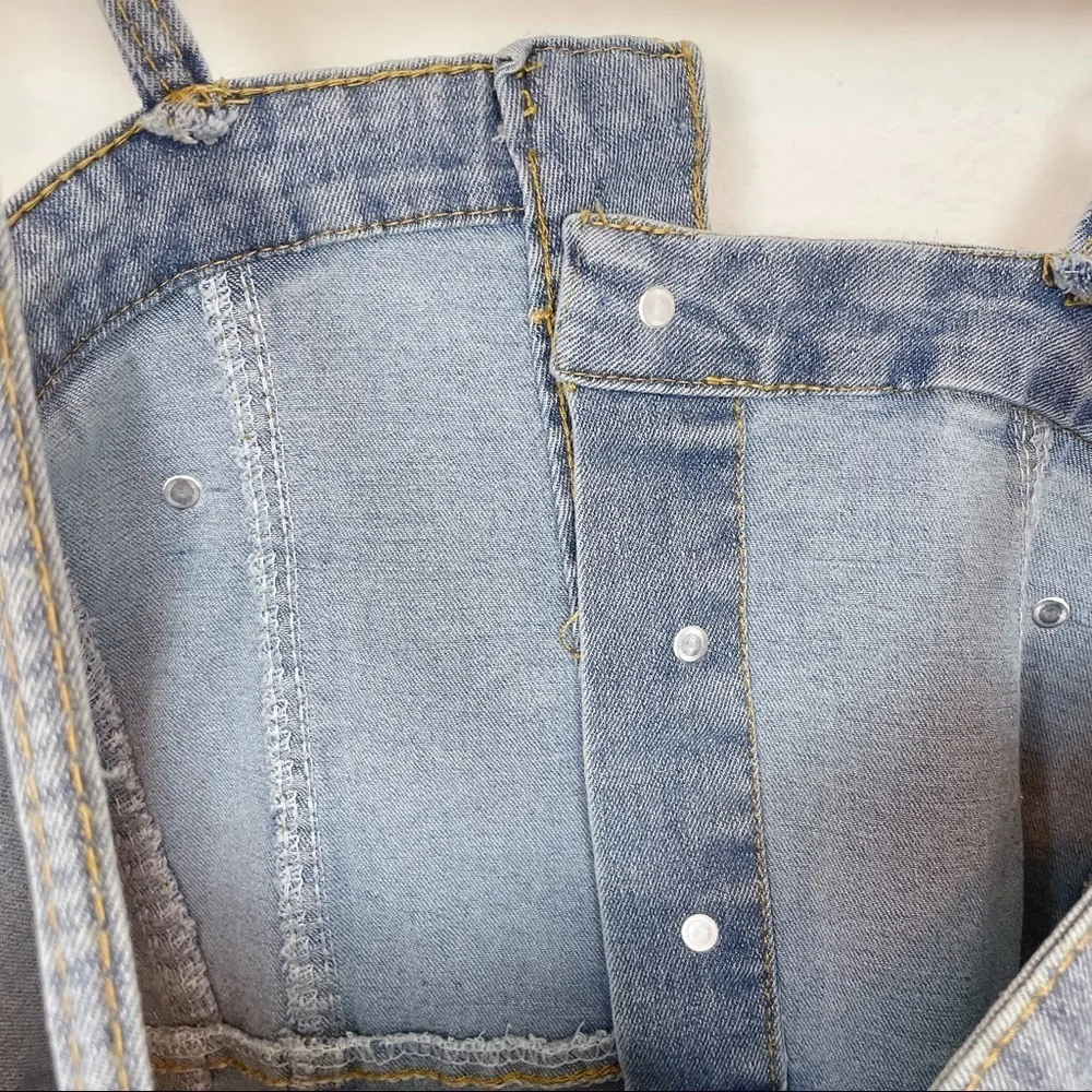 Blue Denim Asymmetrical Dress Size L - Image 4