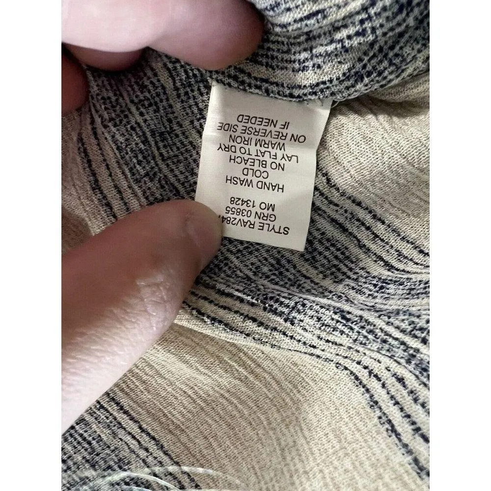 Figueroa And Flower Blouse Size P Medium Buttons Cottagecore Boho Peasant Modern - Image 7